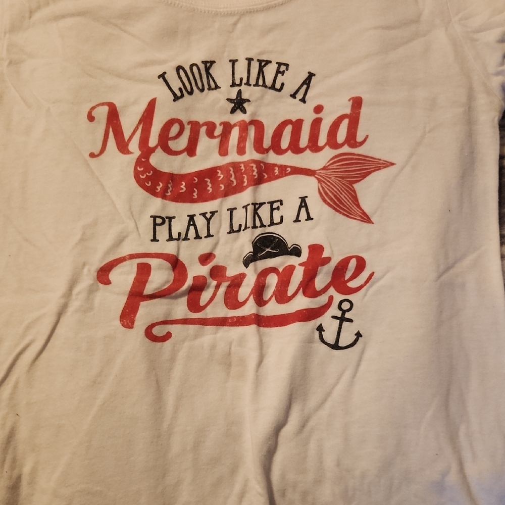 Next Level Apparel White Tee with Red Graphic